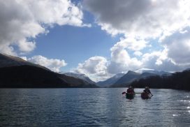 canoeing lake padarn wales00024