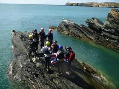 coasteering cliff jump north wales