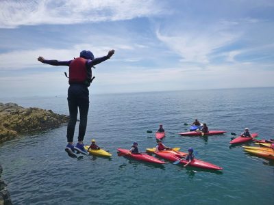 sea swimming outdoor activity in Gwynedd uk