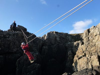 zip-line-coasteering-activity-Gwynedd